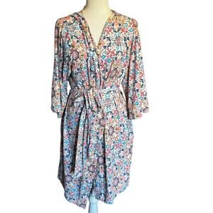 Vera Bradley Floral Medallion Robe S/M